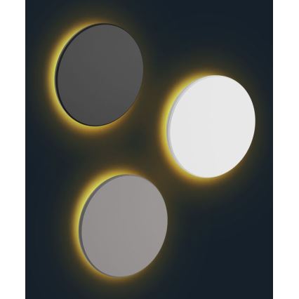 Aplique LED para exterior PIATTA LED/18W/230V 3000/4000/6000K diá. 25 cm IP44 negro