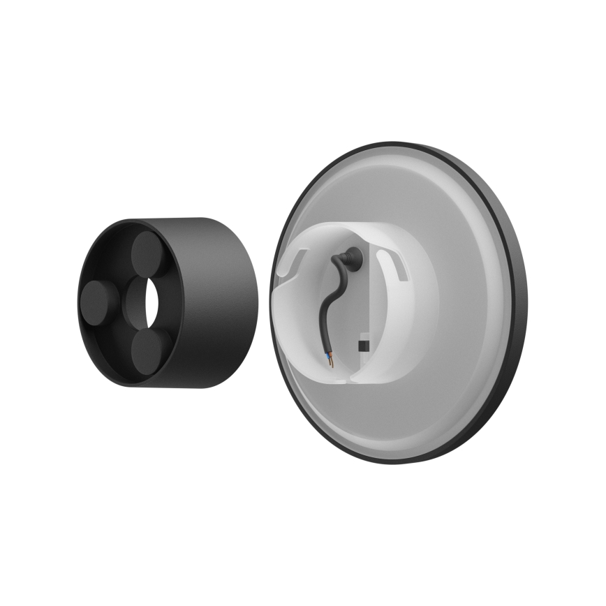 Aplique LED para exterior PIATTA LED/18W/230V 3000/4000/6000K diá. 25 cm IP44 negro