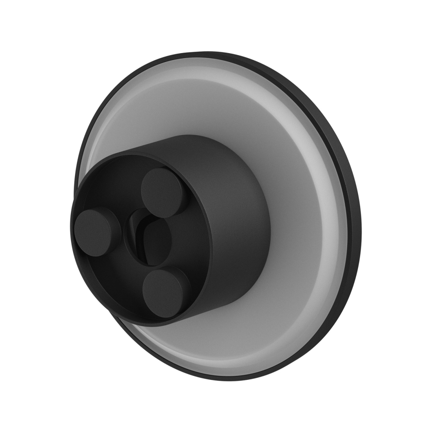 Aplique LED para exterior PIATTA LED/18W/230V 3000/4000/6000K diá. 25 cm IP44 negro