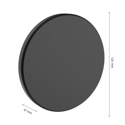 Aplique LED para exterior PIATTA LED/18W/230V 3000/4000/6000K diá. 25 cm IP44 negro