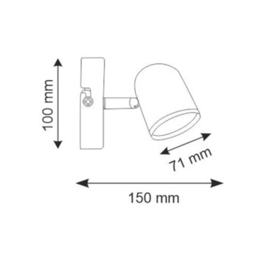 Aplique LED RAWI LED/4,2W/230V blanco