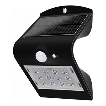Aplique LED solar con sensor LED/1.5W/3,7V IP65 1200 mAh