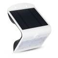 Aplique LED solar con sensor LED/3W/3,7V 3000/4000K IP65 2000 mAh blanco