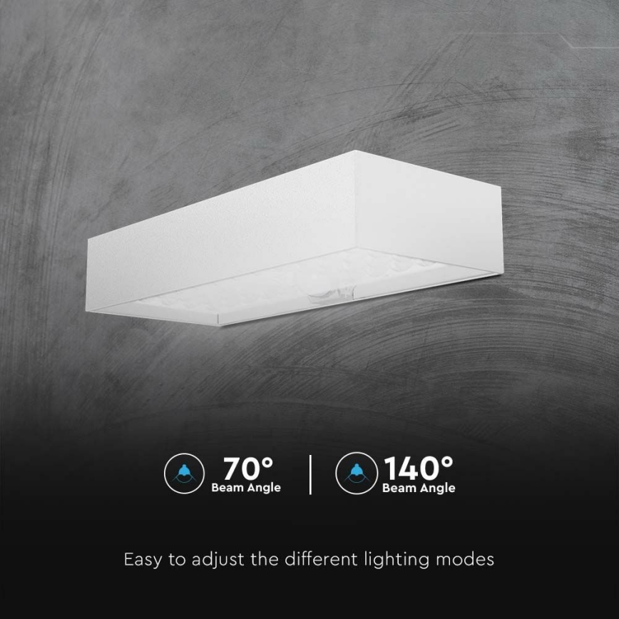 Aplique LED solar con sensor LED/6W/3,7V IP65 4000K 3000 mAh blanco