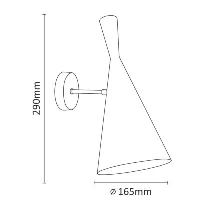 Aplique MODERN 1xE27/20W/230V blanco