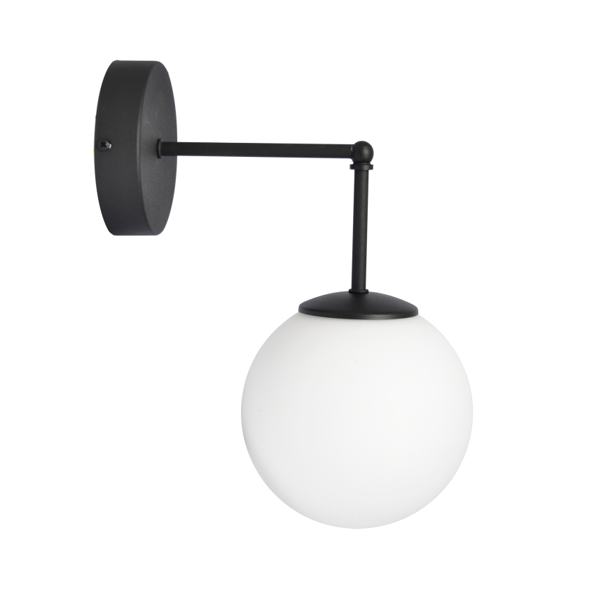 Aplique MOON 1xE27/15W/230V negro