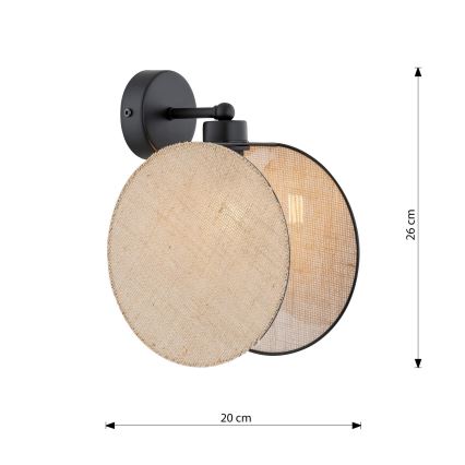 Aplique MOTIF 1xE14/10W/230V beige