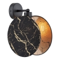 Aplique MOTIF 1xE27/15W/230V negro/dorado