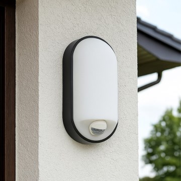 Aplique mural LED regulable para exterior con sensor de movimiento LED/12/15/18W/230V 3000K/4000K/6500K IP65 negro/blanco
