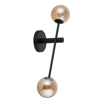 Aplique ORO 2xG9/12W/230V negro/dorado