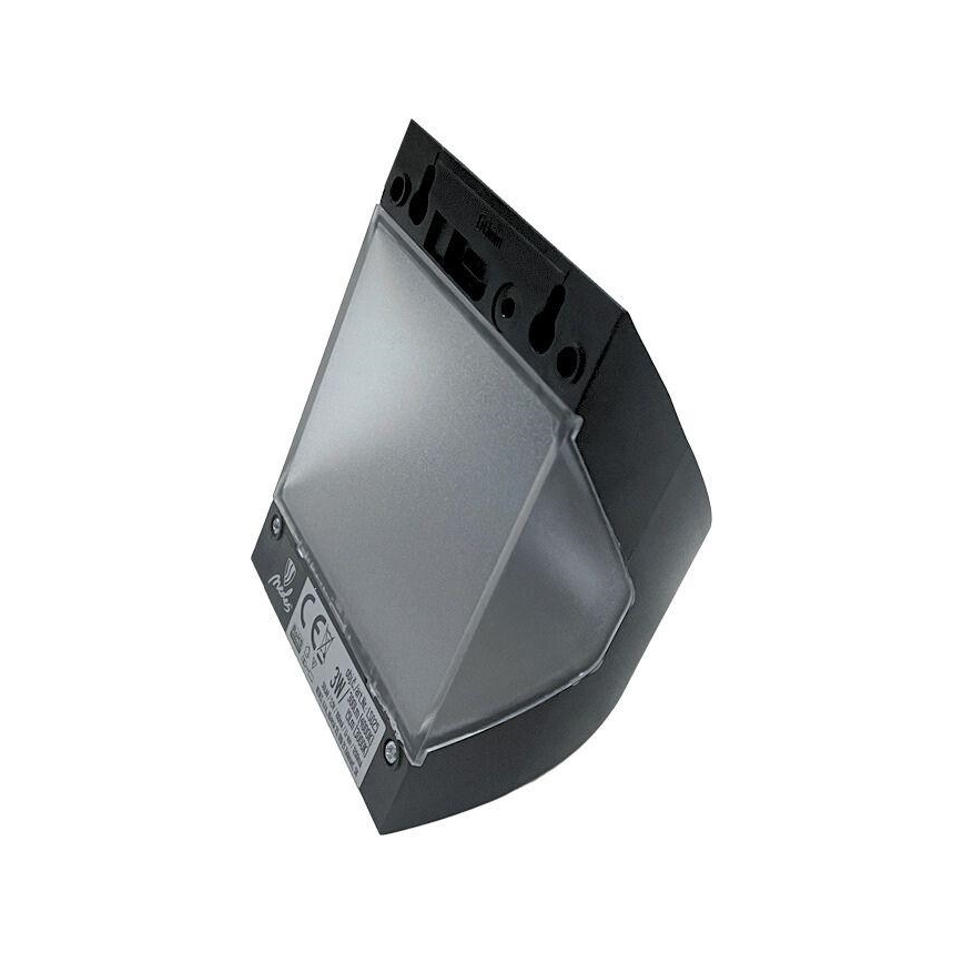 Luminaria solar de pared con sensor LED/3W/3,7V 3000/4000K 1200 mAh IP54 negra
