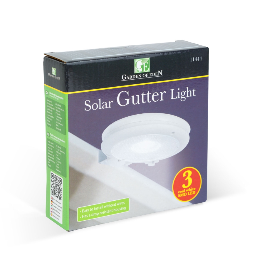 Aplique solar de pared LED/1,2 V 1000 mAh IP44 blanco