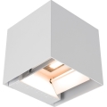 Aplique solar de pared LED con sensor, 9W/5V, 3000/4000/5000K, IP65, 2600 mAh, blanco