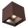 Aplique solar de pared LED con sensor LED/9W/3,7V 3000/4000/5000K IP65 2600 mAh marrón