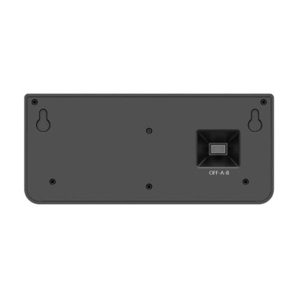 Aplique solar de pared LED con sensor LINK LED/5W/3,7V 2000 mAh IP65 negro