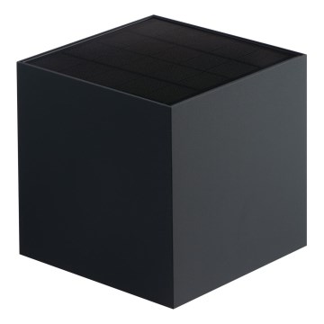 Aplique solar de pared LED con sensor REKA LED/6W/3,7V 1800 mAh 3000/4000/6500K IP65 negro