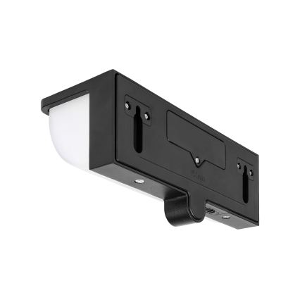 Aplique solar LED de pared con sensor de movimiento y de crepúsculo LED/3W/3,7V IP54 1500 mAh negro