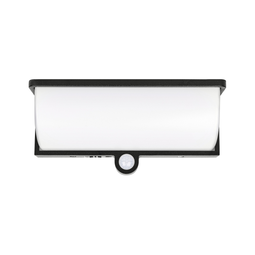Aplique solar LED de pared con sensor de movimiento y de crepúsculo LED/3W/3,7V IP54 1500 mAh negro