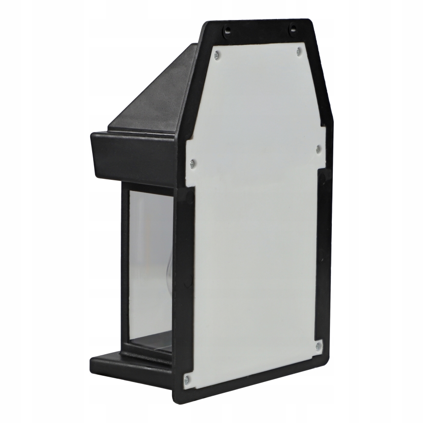 Aplique solar LED de pared con sensor LED/3,7V 600 mAh IP44 negro