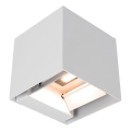 Aplique solar LED de pared con sensor LED/9W/3,7V 3000/4000/5000K IP65 2600 mAh blanco