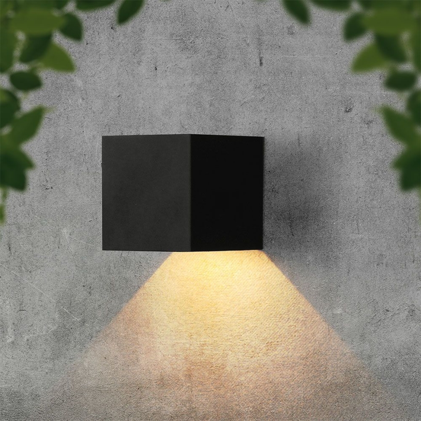 Aplique solar de pared LED con sensor LED/9W/5V 3000/4000/5000K IP65 2600 mAh antracita