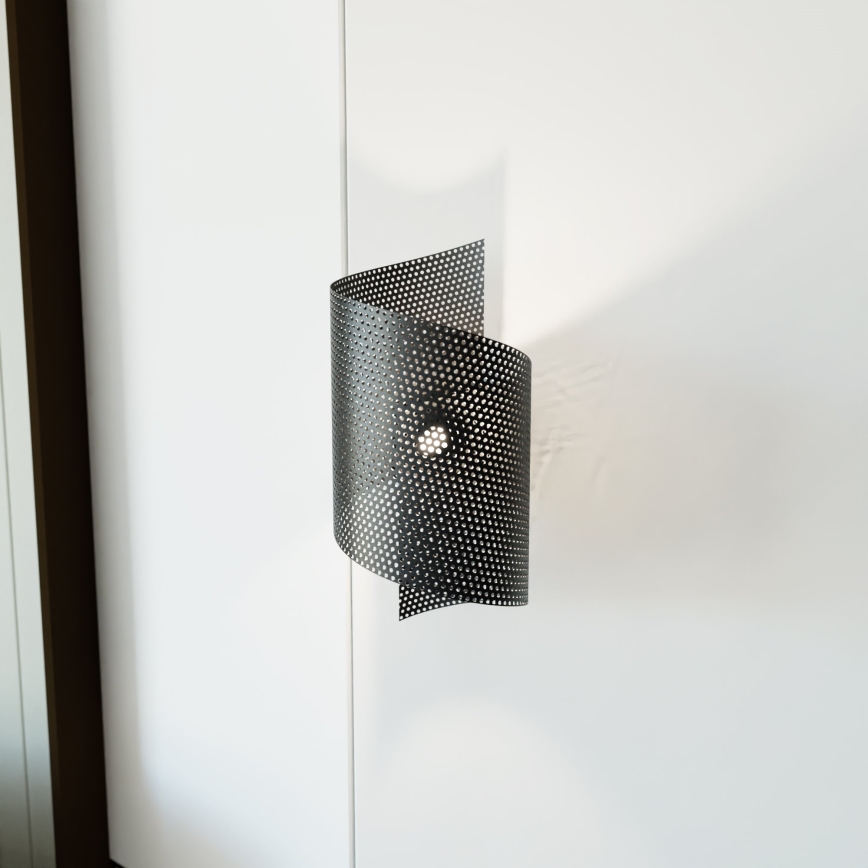 Aplique SPIRAL 1xG9/8W/230V negro