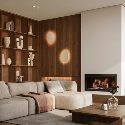 Aplique STONE 2xG9/8W/230V 30x39 cm beige