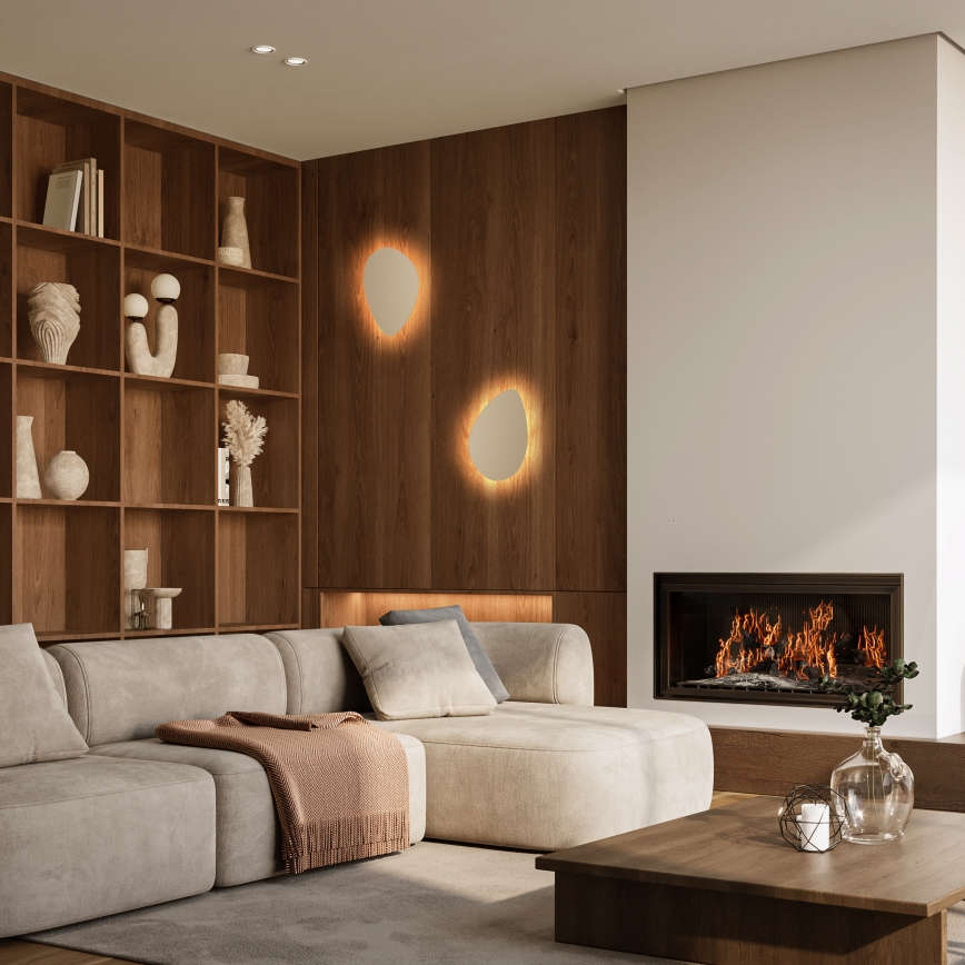 Aplique STONE 2xG9/8W/230V 30x39 cm beige