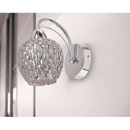 Aplique TOBIAS 1xE27/40W/230V cromo brillante