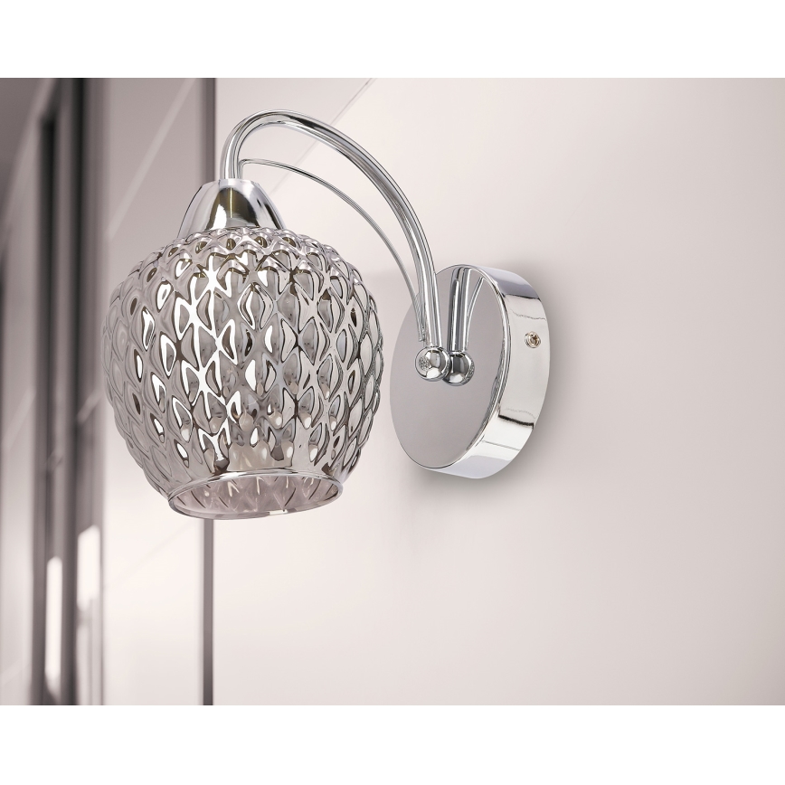 Aplique TOBIAS 1xE27/40W/230V cromo brillante