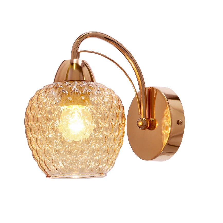 Aplique TOBIAS 1xE27/40W/230V Oro rosa