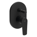 Aqualine - Grifo de ducha para instalación empotrada LOTTA negro mate