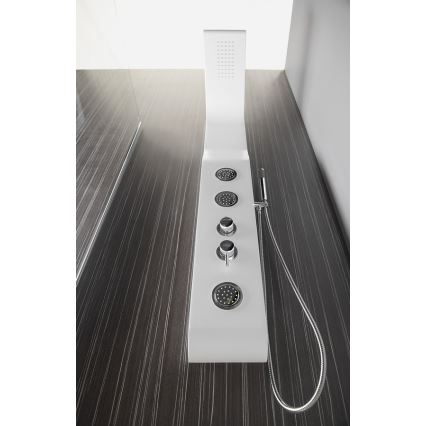Aqualine - Panel de ducha YUKI blanco mate