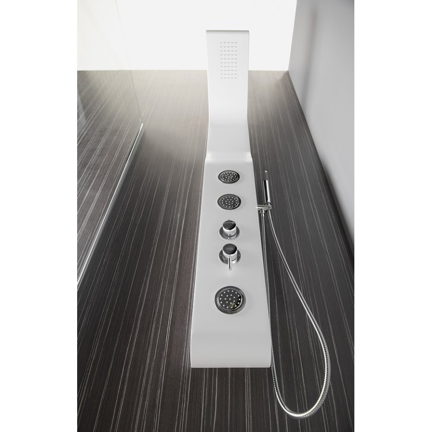 Aqualine - Panel de ducha YUKI blanco mate