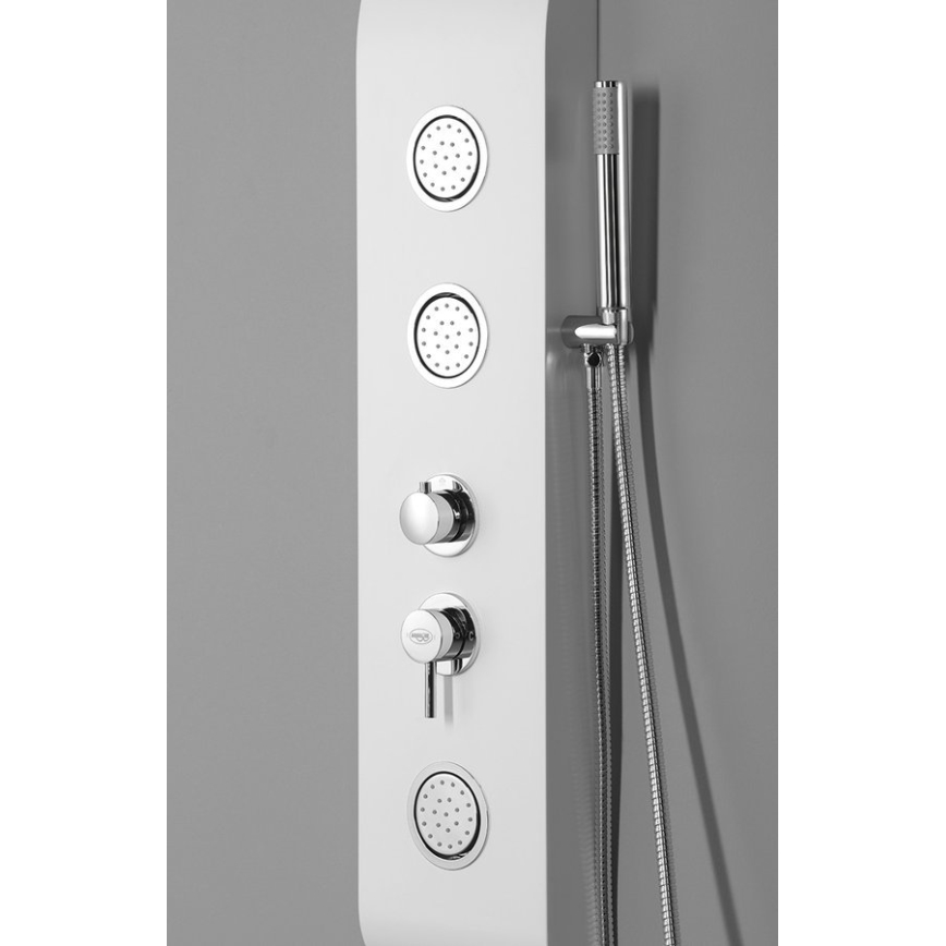 Aqualine - Panel de ducha YUKI blanco mate