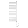 Aqualine - Radiador eléctrico de baño DIRECT-E 600W 132x60 cm blanco