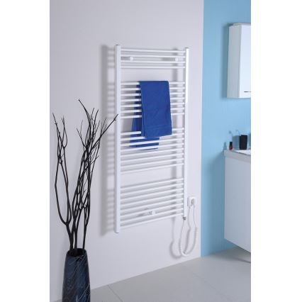 Aqualine - Radiador eléctrico de baño DIRECT-E 600W 132x60 cm blanco