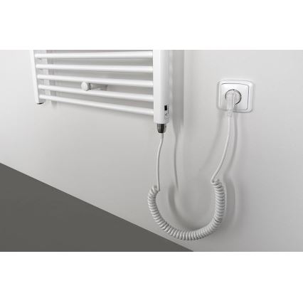 Aqualine - Radiador eléctrico de baño DIRECT-E 600W 132x60 cm blanco