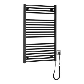 Aqualine - Radiador eléctrico para baño DIRECT-E 400W 96x60 cm negro mate
