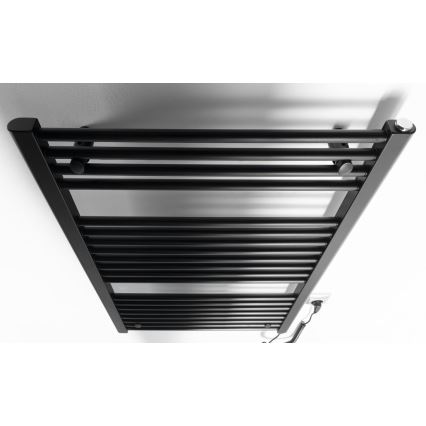 Aqualine - Radiador eléctrico para baño DIRECT-E 400W 96x60 cm negro mate