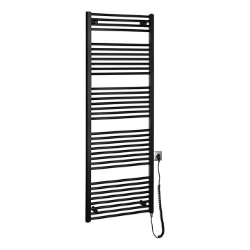 Aqualine - Radiador eléctrico para baño DIRECT-E 800W 168x60 cm negro mate