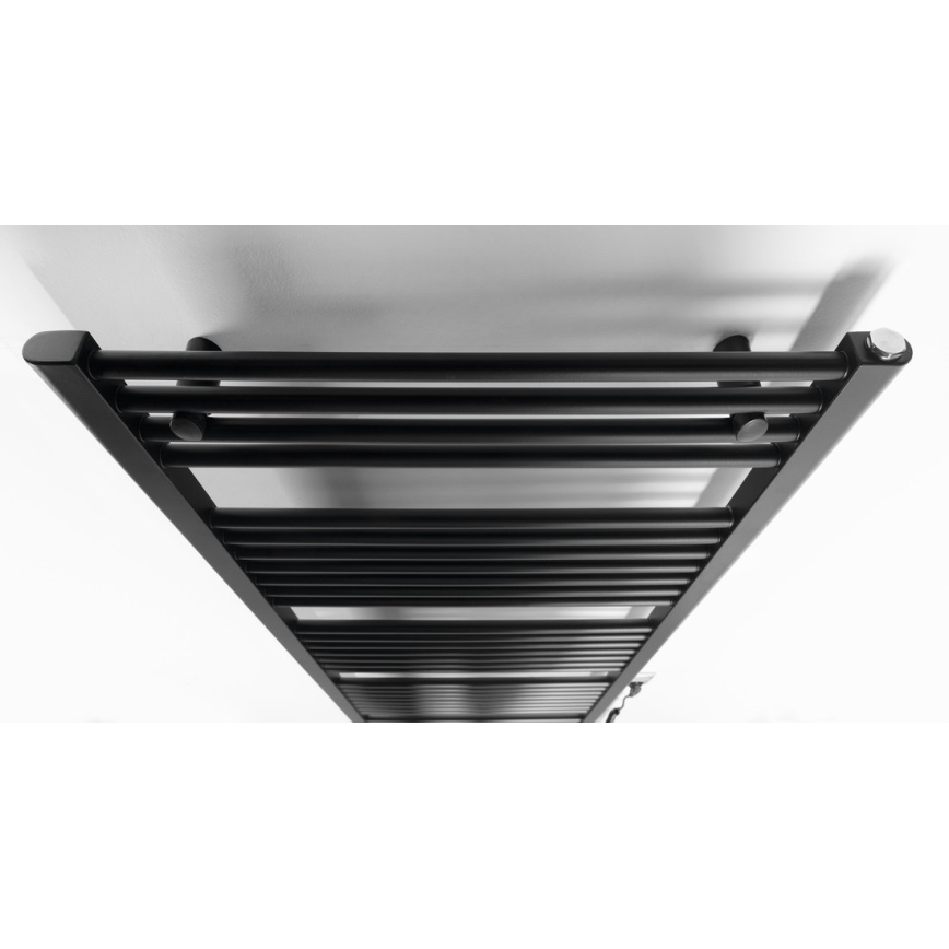 Aqualine - Radiador eléctrico para baño DIRECT-E 800W 168x60 cm negro mate