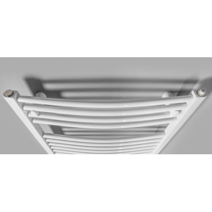 Aqualine - Radiador eléctrico para baño ORBIT-E 300W 96x45 cm blanco redondo