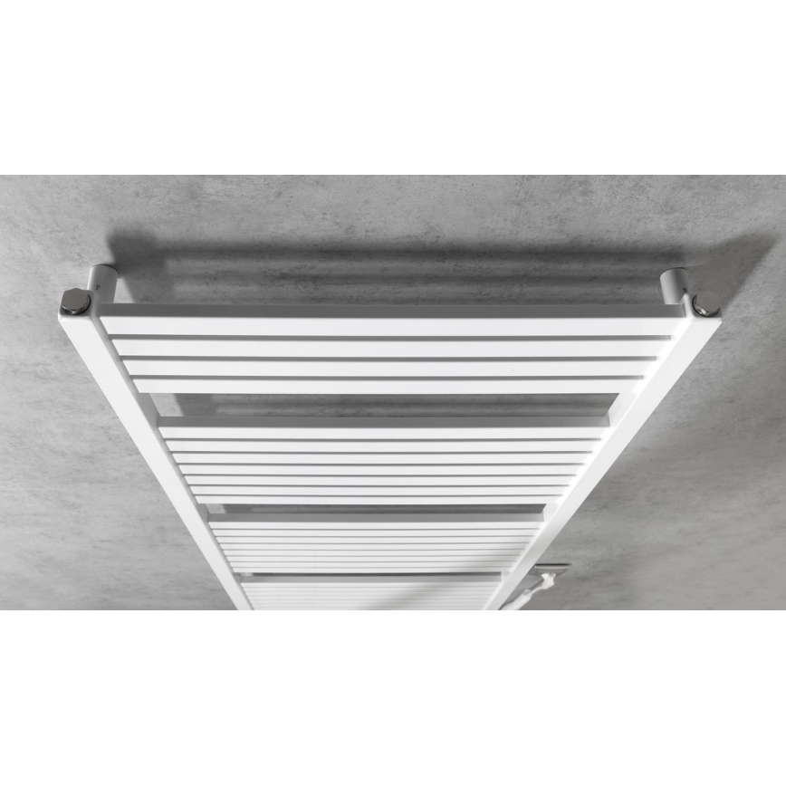 Aqualine - Radiador eléctrico para baño TONDI-E 800 W 169 x 60 cm blanco