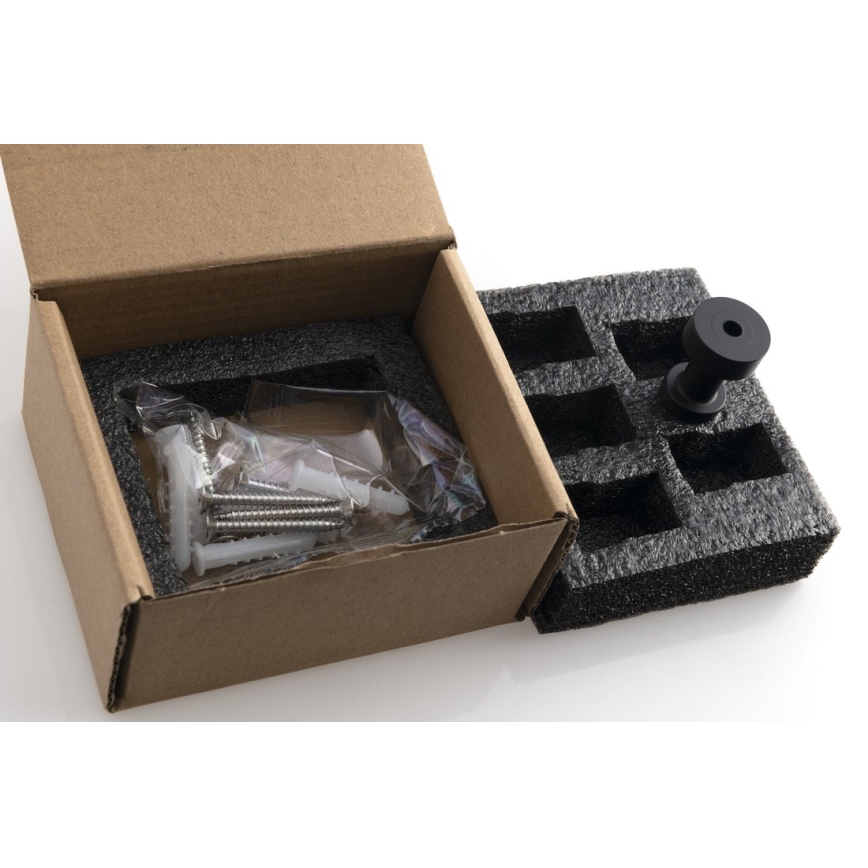 Aqualine - SET 5x Percha de pared SAMBA mate negro