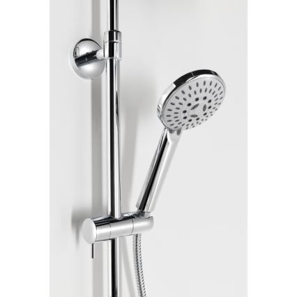 Aqualine - Set de ducha FARRAO con mezclador, acabado en cromo brillante