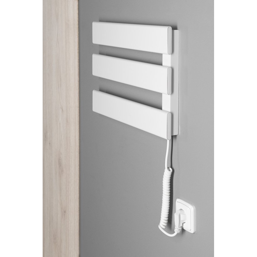 Aqualine - Toallero eléctrico ELVIS 50W 46x34 cm blanco