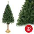 Árbol de Navidad en un tronco 160 cm abeto