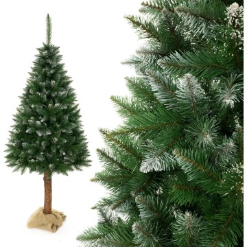 Árbol de Navidad en un tronco 180 cm pícea