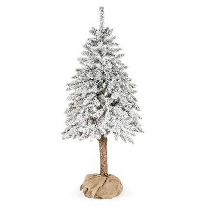 Árbol de Navidad en un tronco NATURAL WITH SNOW 180 cm pícea